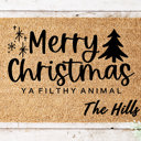  Personalized Christmas Movie Coir Doormat Collection