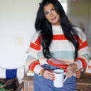  Cozy Stripes Crew Sweater