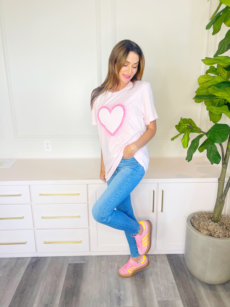 Pink Heart Tee