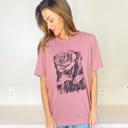 Small Sketched Rose Tee