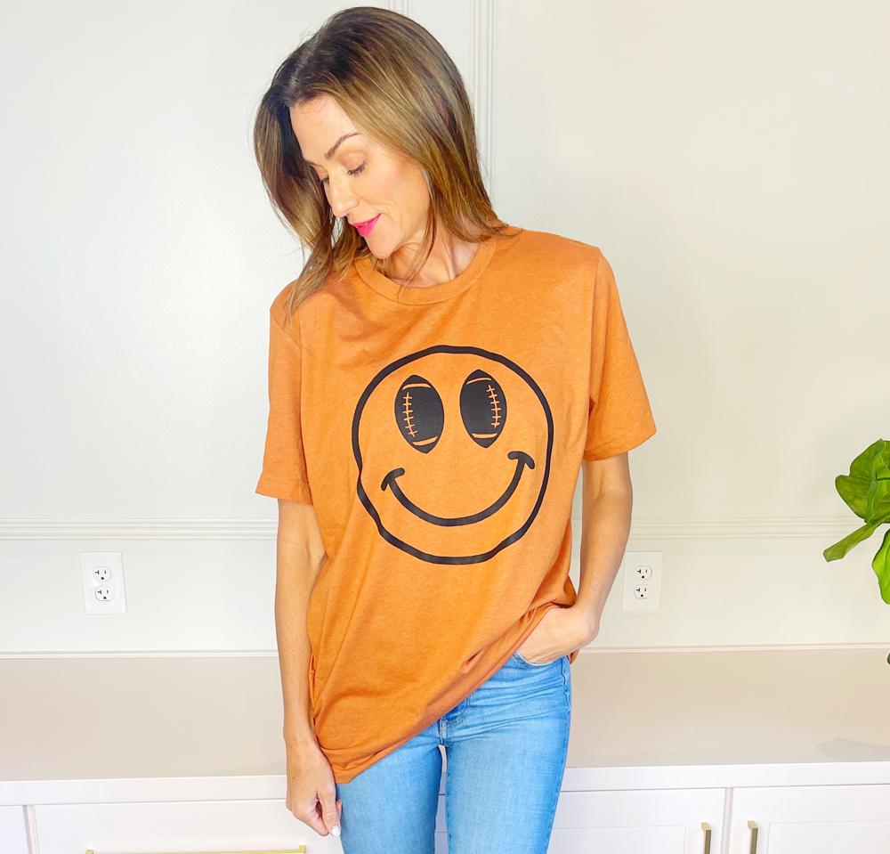 Football Smiley Tee