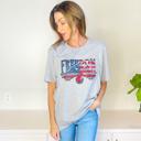 Large Freedom American Flag Eagle Tee