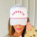 White and Crimson Alabama Trucker Hat