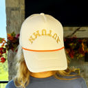 Ivory with Orange Rope Autumn Trucker