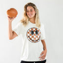 XL Copper Checker Football Smiley Tee