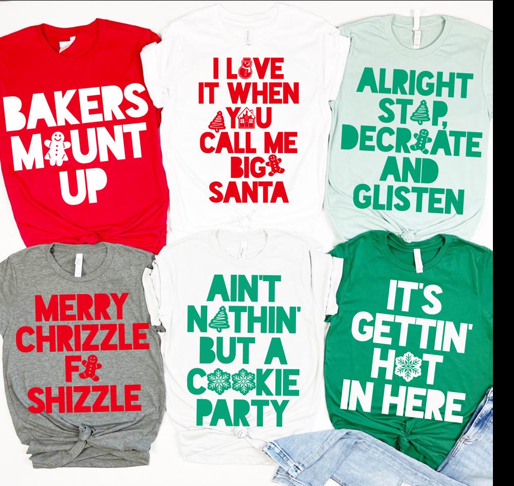 Christmas Baking Lyric Tees