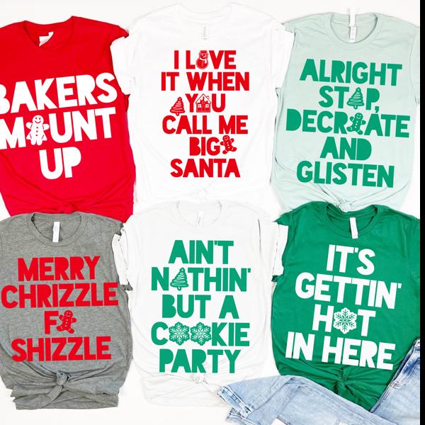 Christmas Baking Lyric Tees