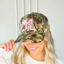 Pink Bow Camo Trucker Hat