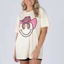 Large Smiley Cowboy Football Tee