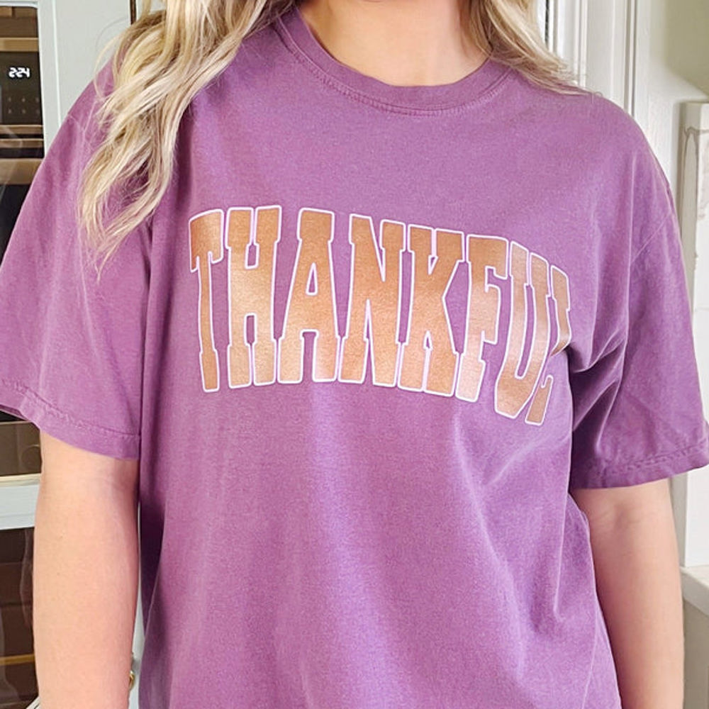 Thankful Copper Shimmer Tee