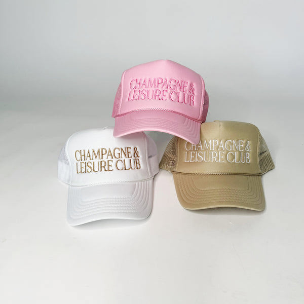 Champagne & Leisure Club Trucker Hat