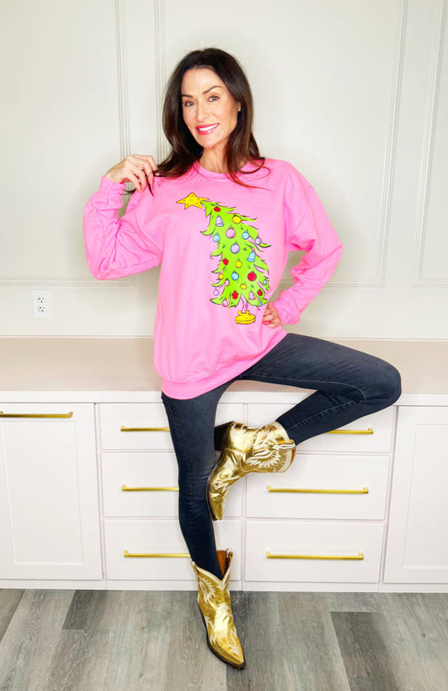 Grinch Tree Sweatshirt