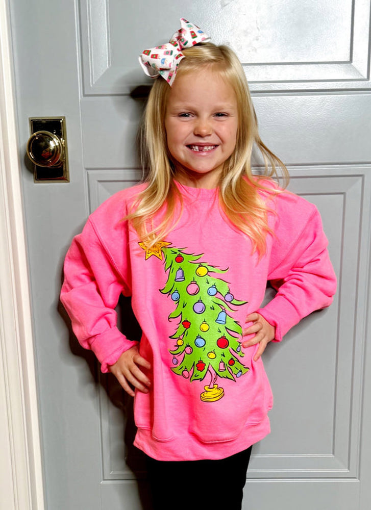 Grinch Tree Youth Sweatshirt