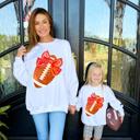  87+13 Football Bow Sweatshirt