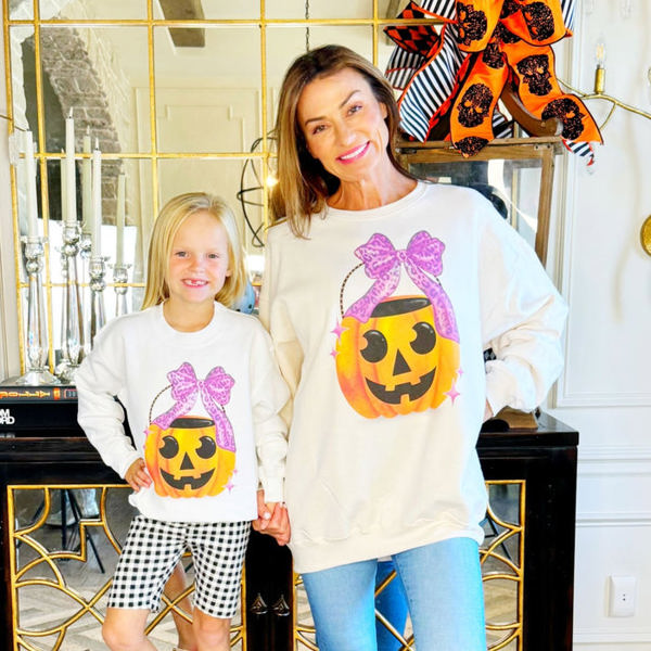 Jack-O-Bow Toddler Sweatshirt