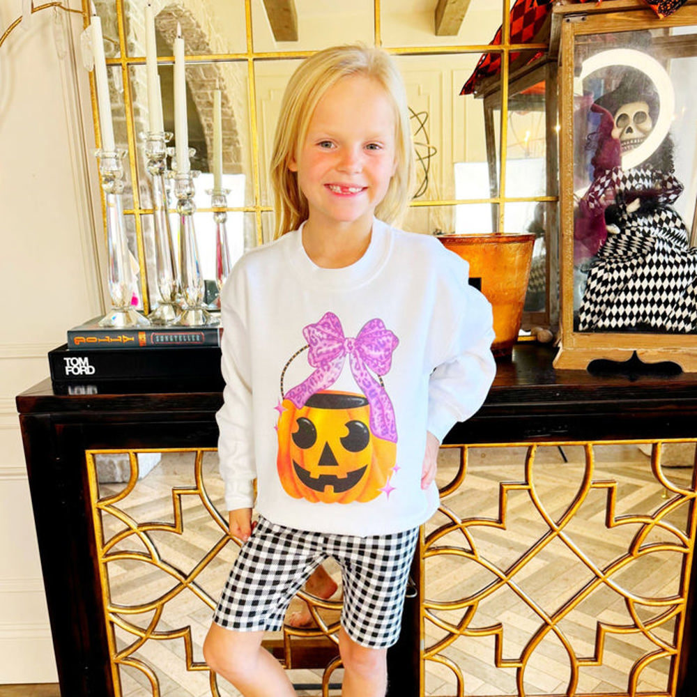 Jack-O-Bow Toddler Sweatshirt