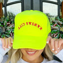 Neon Yellow Kansas City Trucker Hat