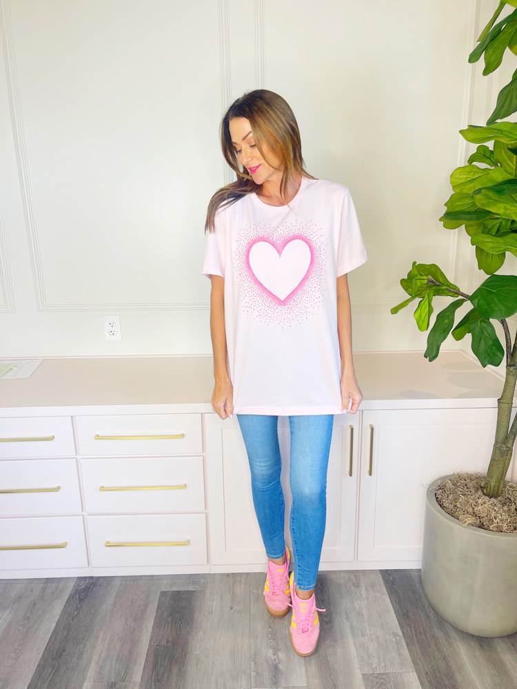 Pink Heart Tee