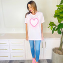 Small Pink Heart Tee