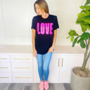 Small Hot Pink Love Tee