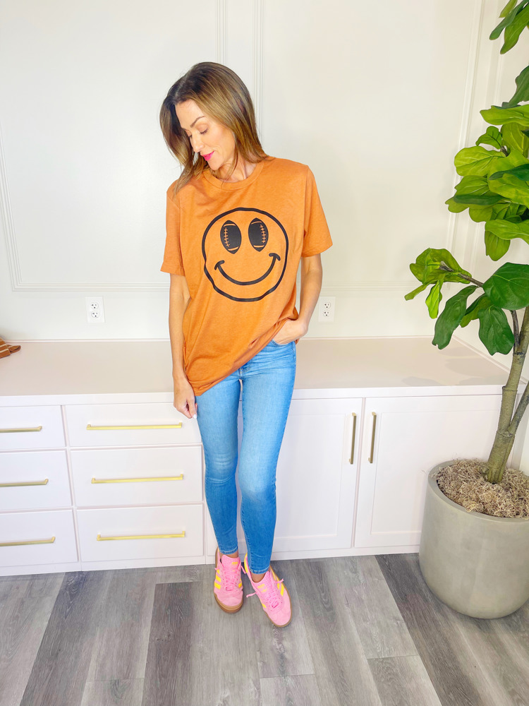 Football Smiley Tee