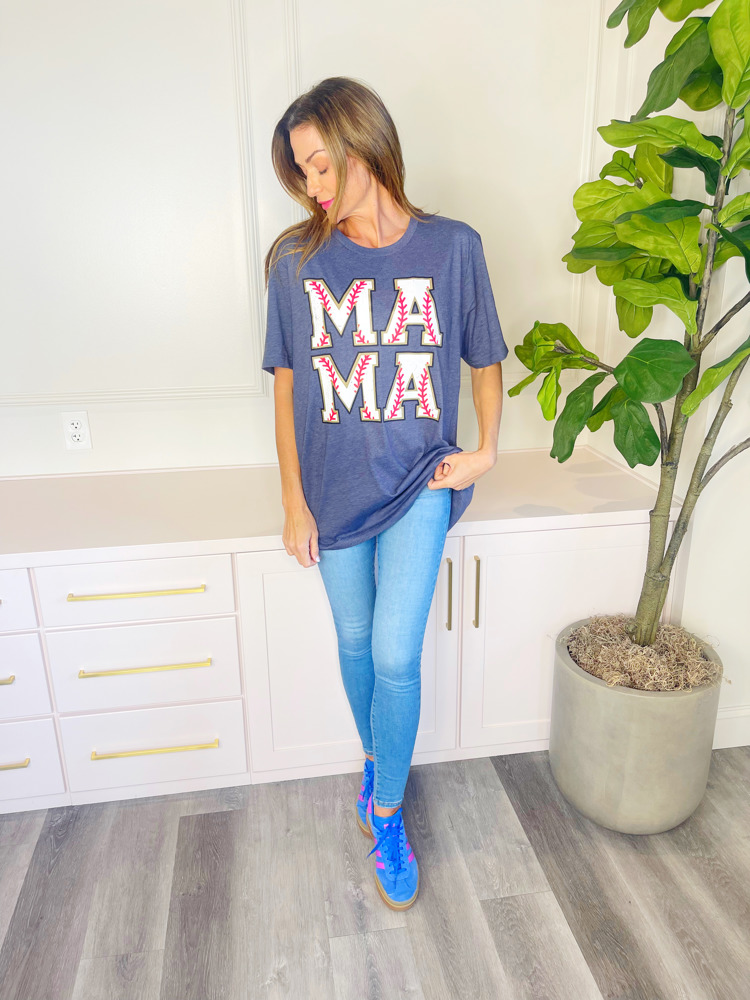 Mama Baseball Tee