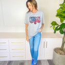 Small Freedom American Flag Eagle Tee