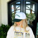 Black and White Canvas Green Bay Trucker Hat