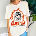 X-Small American Love Story Game Tay Taylor Game Tay Football Graphic Tees | Bella Canvas