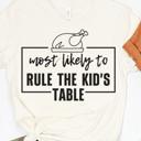 Small KidsTable Most Likely To Thanksgiving Bundle Tees