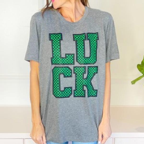 Checkered Luck Tee