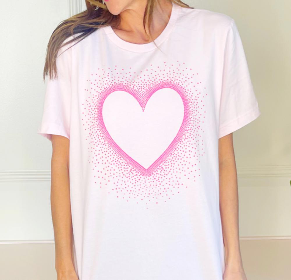 Pink Heart Tee