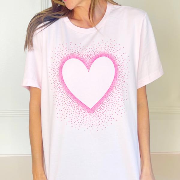 Pink Heart Tee