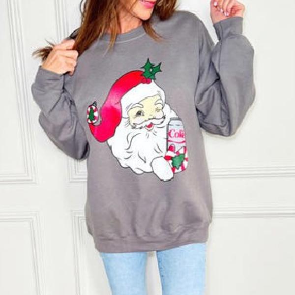 Diet Coke Santa Sweatshirt