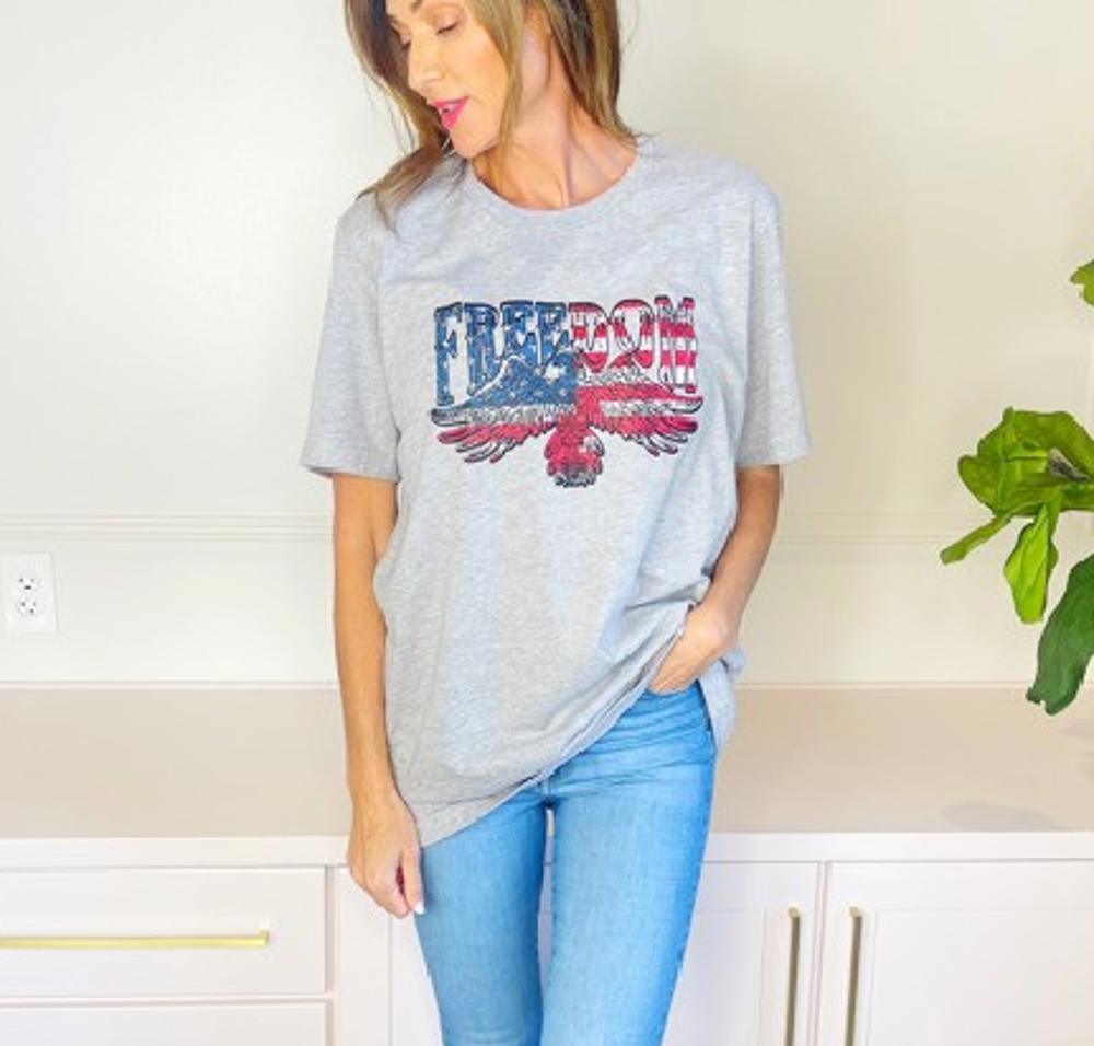 Freedom American Flag Eagle Tee