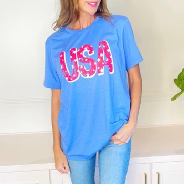 USA with Stars Tee