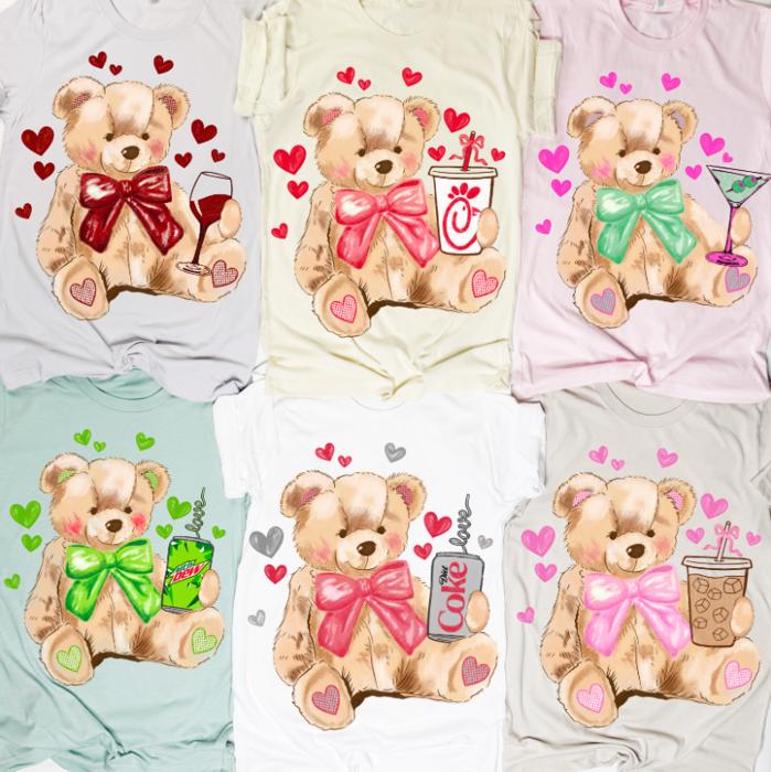 Teddy Bear Drink Tees