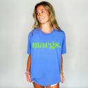 Small FloBlue Margs Tee with Puff Ink