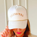 Ivory with Tan Rope Thankful Trucker Hat