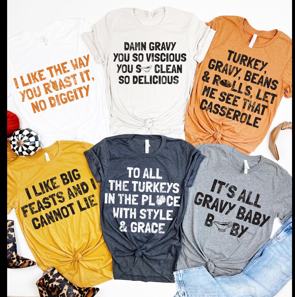 Thanksgiving Lyric Tees