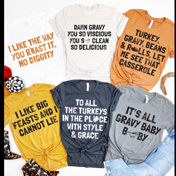 Thanksgiving Lyric Tees