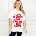 Small BigSanta Christmas Baking Lyric Tees