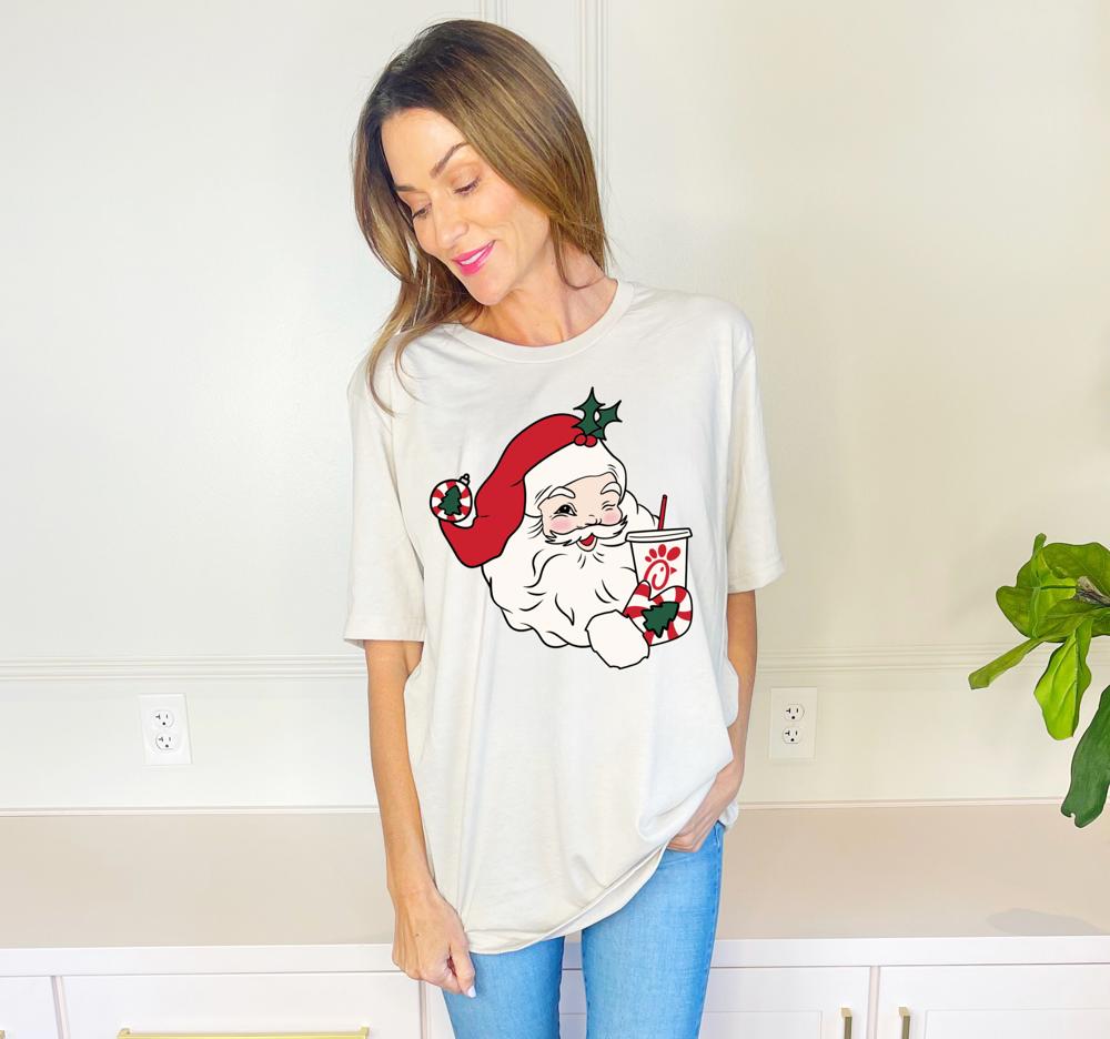 Santa Drink Tees