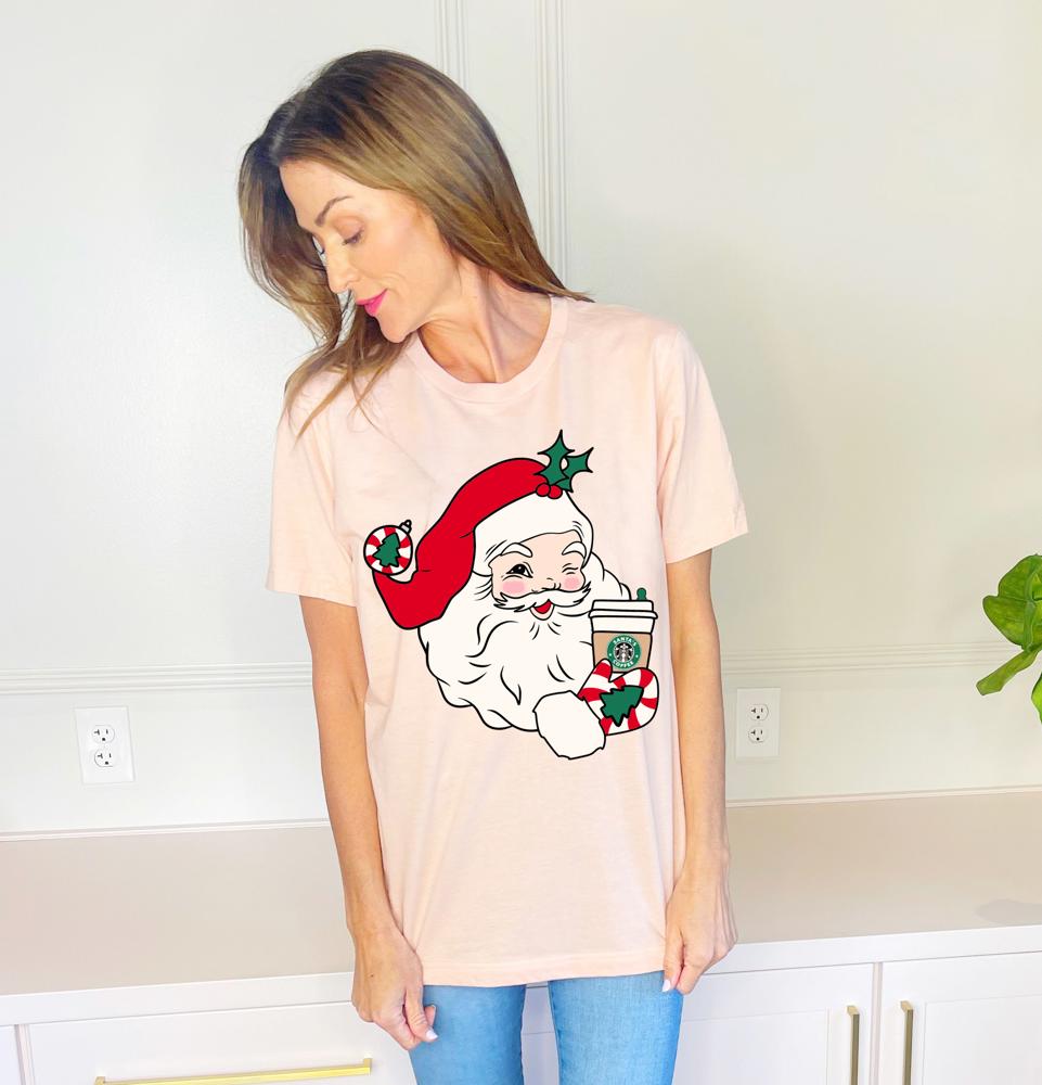 Santa Drink Tees