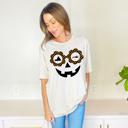 Small JackolanternGlasses Halloween Face Tees