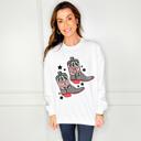  Yeehaw Christmas Boots Sweatshirt