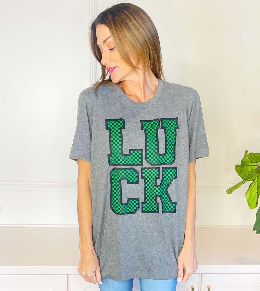 Checkered Luck Tee