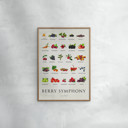 11.8 x 15.7 inches Simon Holst - Berry Symphony  Poster without frame