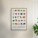 27.6 x 39.4 inches Simon Holst - Berry Symphony  Poster without frame