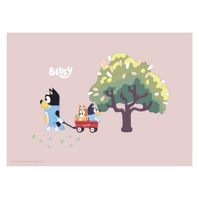 Bluey - Big Tree  Poster without frame